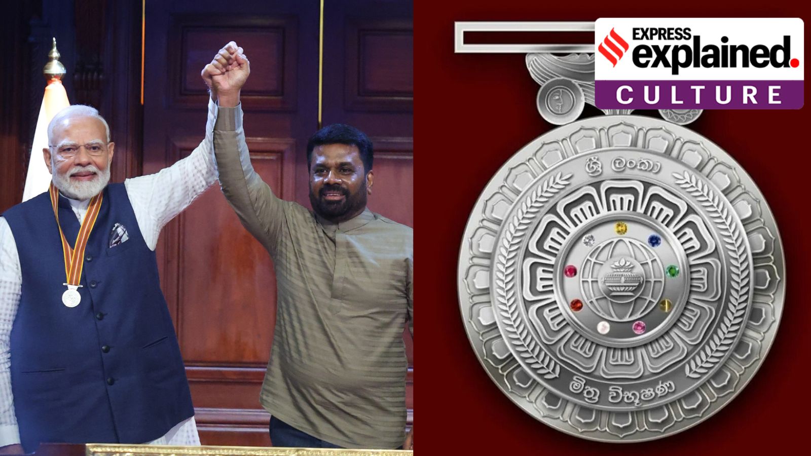 The Sri Lanka Mitra Vibhushana award honours Heads of State and government heads with whom Sri Lanka has cordial relations.