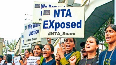 NEET-UG exams, National Testing Agency (NTA), NEET-UG paper leak, NET cancelled, net ug cancel, NEET UG, UGC-NET, NEET UG 2024, NEET UG, NEET UG 2024, CSIR-UGC NET exam, National Testing Agency, neet cancel news, neet paper leak, neet sc news, neet ug news, cancel neet paper leak, neet ug paper leak 2024 news, Indian express news, current affairs