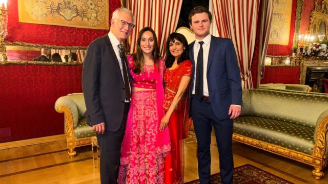 Dr Joy Saini with family US Plane crash