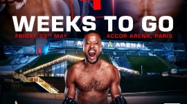 Former footballer Patrice Evra poses on the poster for the upcoming fight week for PFL Europe in May. (PHOTO: PFL Europe)