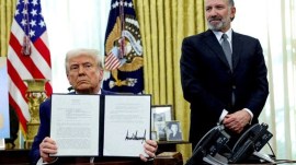 President Donald Trump’s tariff orders are to kick in on April 2. Reuters file reciprocal tariffs, Trump India trade deal, India US tariff cuts, Trump India tariffs announcement, India US trade agreement, Modi Trump trade talks, India US economic relations, India lowers tariffs for US, US India trade negotiations, Trump Modi tariff deal, India US import export policy, Trump on India tariffs, US India business ties, trade war India US, India trade policy changes, India US tariff reduction