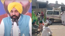 Punjab CM Bhagwant Mann Sangrur, farmers protest