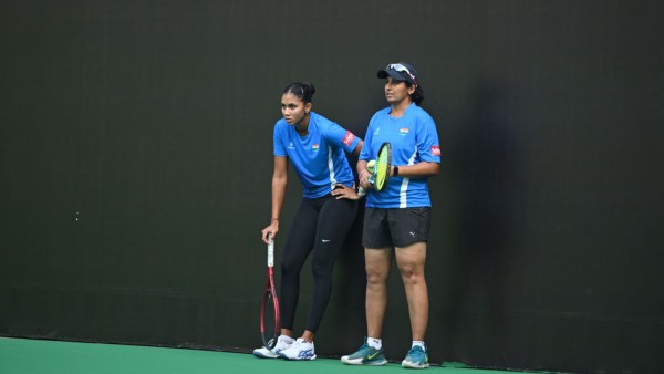A former Fed Cup regular, Radhika Kanitkar Tulpule (R) was appointed to coach the young Billie Jean King Cup squad. (MSLTA)
