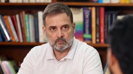 Rahul Gandhi said lakhs of Adivasi families face eviction from their traditional lands as the Modi government disregards the Forest Rights Act (FRA). (Credit: X/@RahulGandhi)