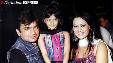 Raja Chaudhary and Shweta Tiwari with their daughter Palak