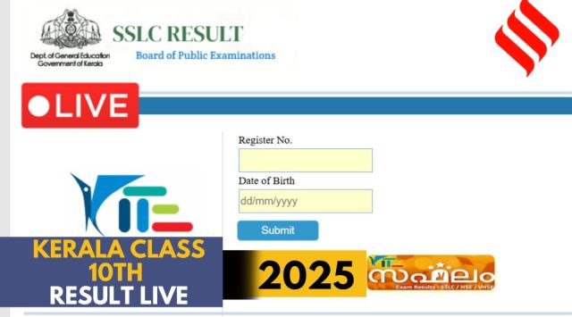 Kerala SSLC 10th Result 2025, prd.kerala.gov.in Live Updates: DHSE Kerala Class 10 websites to check marks memo
