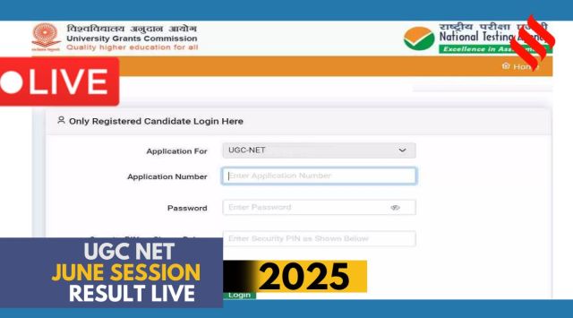 UGC NET June 2025 Result LIVE