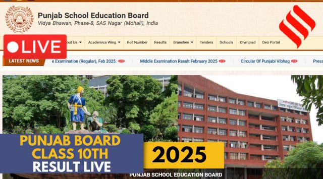 Punjab board Class 10th Result 2025 LIVE: Here are all the details