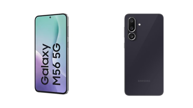 Galaxy M56 has a large 6.74-inch sAMOLED screen.
