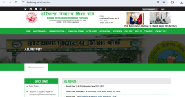 HBSE result website