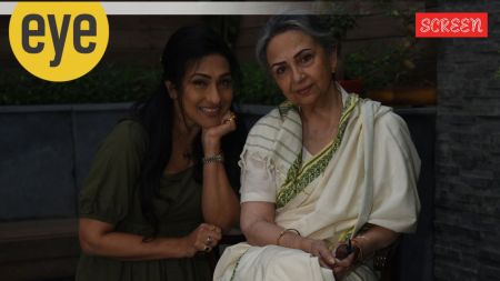 Sharmila Tagore with Rituparna Sengupta.