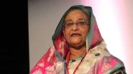 Sheikh Hasina in India