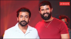 Suriya and Vijay Deverakonda at Retro event