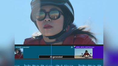 Adobe's new 'Generative Extend' AI feature.