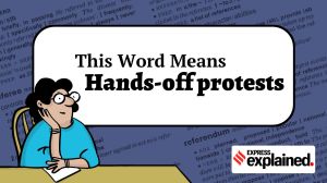 This Word Means: Hands-off protests