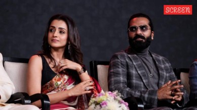 Trisha and Silambarasan from Thug Life event