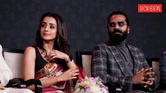 Trisha and Silambarasan from Thug Life event