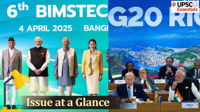 UPSC Issue at a Glance | From G20 to BIMSTEC: Must-Know Regional and Global Summits for UPSC Prelims 2025