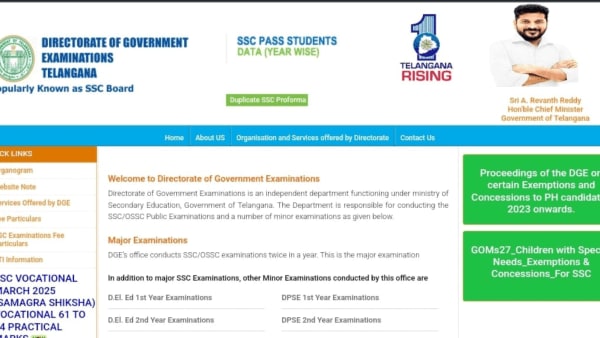 Telangana BSE class 10 result website
