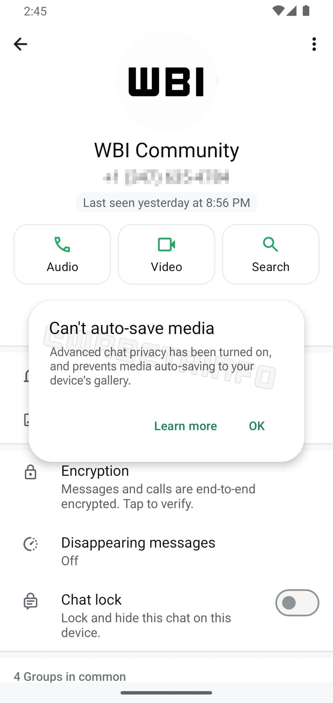 The feature is still under development.