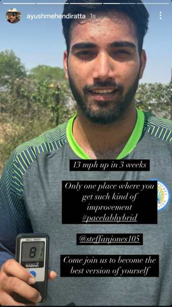 former Haryana U-25 bowler Kushagra Yadav. (Special Arrangement)