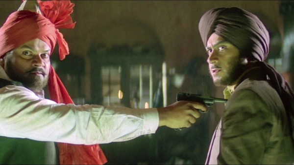 Akhilendra Mishra and Ajay Devgn in The Legend of Bhagat Singh