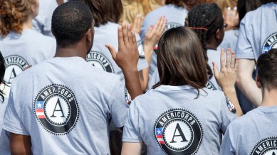 americorps volunteers, trump