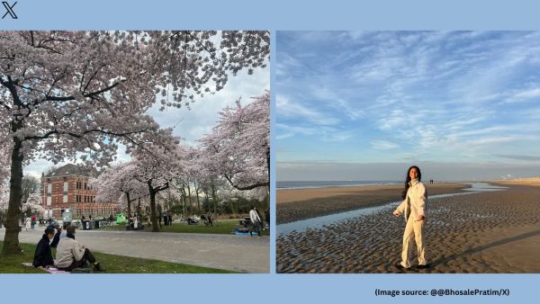 The techie touched on factors that are better in Amsterdam, like clean air, nature, and parks (Image source: @BhosalePratim/X)