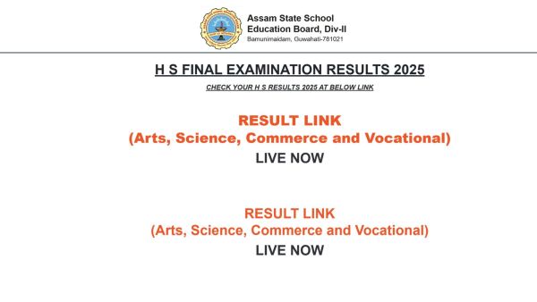 Resultassam.nic.in, AHSEC Assam Board HS Result 2025 (Out): Websites to download marksheet – ahsec.assam.gov.in, assamresult.in, education.indianexpress.com