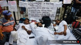 bengal teachers hunger strike, indian express
