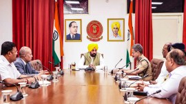 pahalgam terror attack, punjab news, bhagwant mann high level meeting, indian express