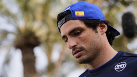 Williams driver Carlos Sainz ahead of Formula One Bahrain Grand Prix. (AP)