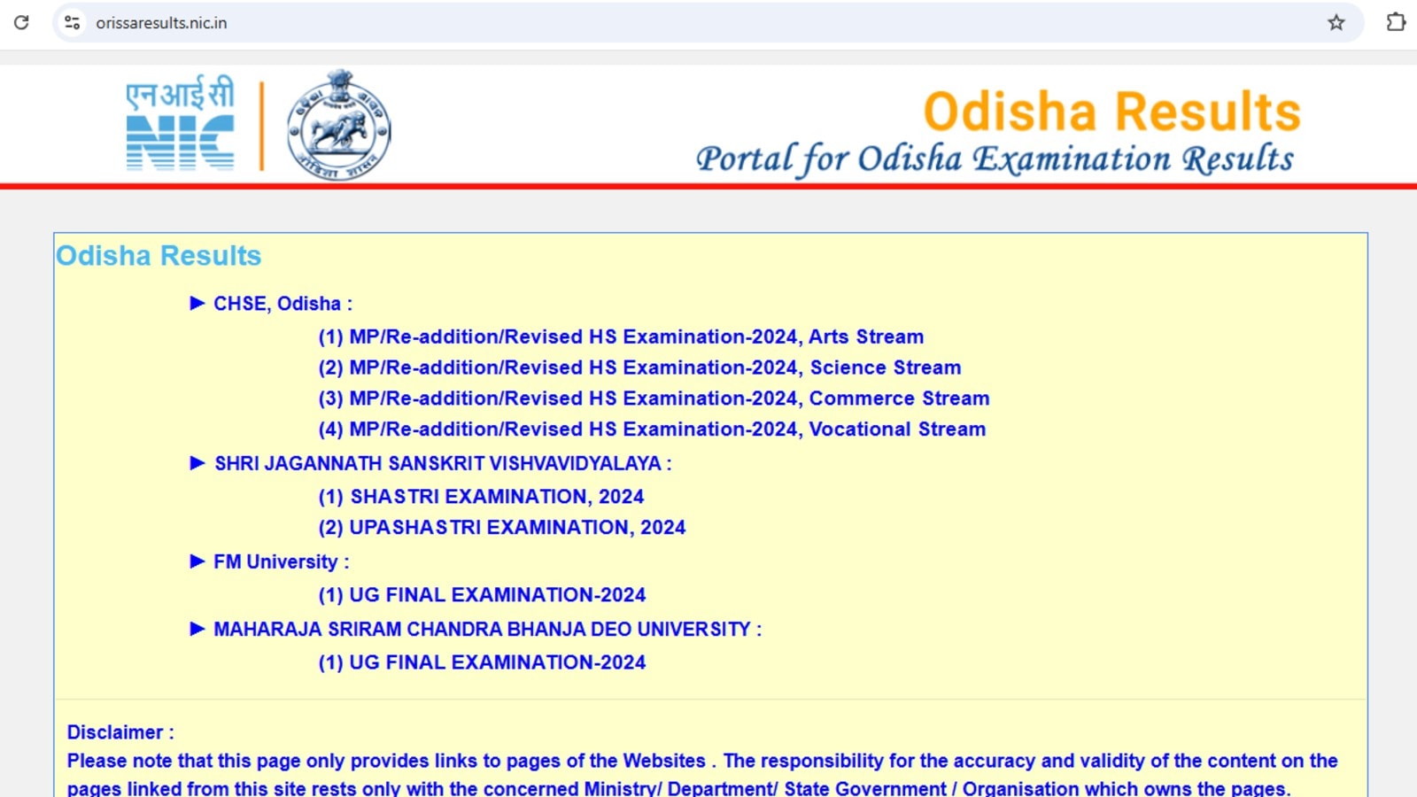 CHSE Odisha 12th Result 2025 Declared: Check Official Websites