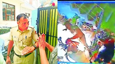 cop assault, chandigarh news, indian express