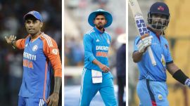 T20 Mumbai League: Suryakumar Yadav, Shreyas Iyer and Ajinkya Rahane are among the icon players named for the league. (BCCI/PTI)