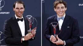 Rafael Nadal and Mondo Duplantis bagged top honours at the Laureus Sports Awards 2025. (Reuters)