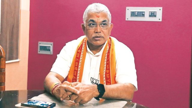 former BJP president Dilip Ghosh