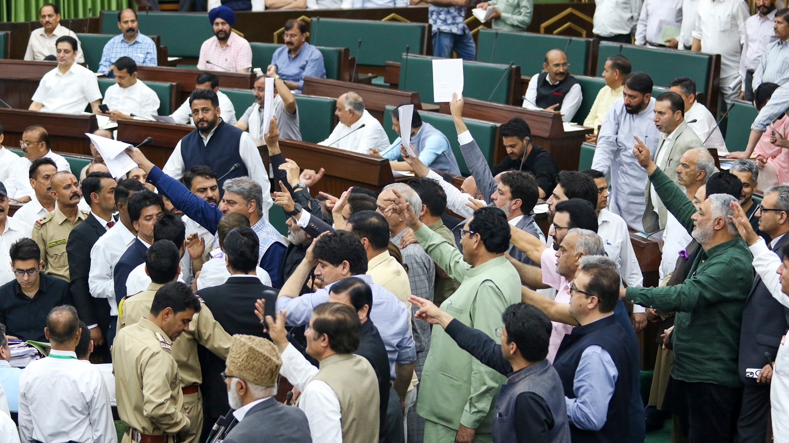Ruckus over Waqf amendment disrupts proceedings in J&amp;K Assembly