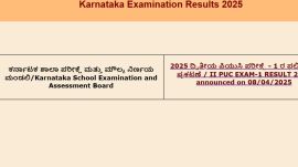 Karnataka 2nd PUC Results 2025, Karresults.nic.in