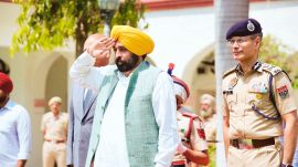 Sikh Regiment recruits, Migration, drugs, Punjab drug menace, Punjab Police Academy, Bhagwant Singh Mann, Bhagwant Mann, Indian express news, current affairs