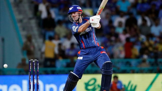 LSG opener Mitchell Marsh in action (Sportzpics for IPL)
