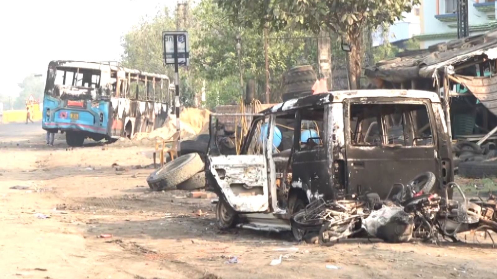Protests against Waqf Bill in Murshidabad