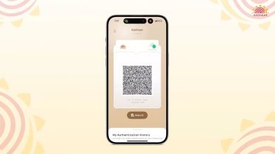 Aadhaar app.