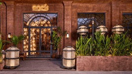 The plush resto-bar on the bustling Golf Course Road is nestled amid corporate offices and luxury apartments and is a few hundred metres away from the Sector 42-43 Rapid Metro station.