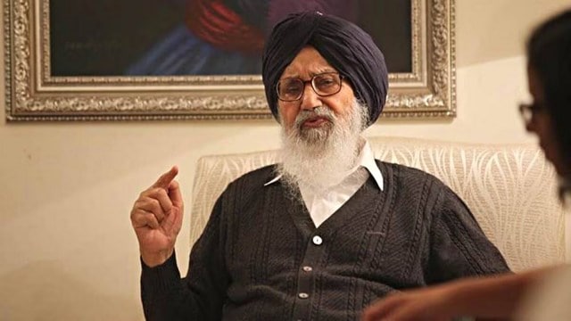 Former Punjab chief minister and Shiromani Akali Dal (SAD) leader Parkash Singh Badal
