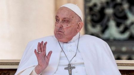 Pope Francis makes public appearance