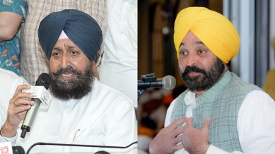 pratap singh bajwa, bhagwant mann, punjab news, congress aap, indian express