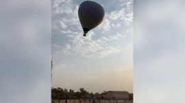After completing two rounds, the trials for the third round of the hot air balloon, being operated by a private agency, were on around 7 am.