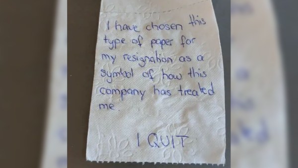 Yeoh shared the image of the resignation note on her LinkedIn profile