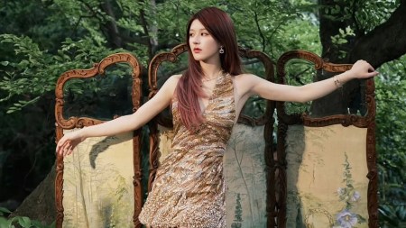 Chinese actress Rosy Zhao stuns in Rahul Mishra’s Spring 2025 ‘Surreal Space’ couture dress